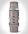 LEATHER STRAP GRAY CLASSIC - silver matte