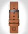 LEATHER STRAP RACING BROWN - gray matte