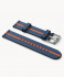 #TIDE OCEAN MATERIAL® STRAP BLUE / ORANG - silver