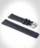 LEATHER STRAP DARK BLUE CLASSIC - silver glossy