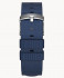 RECYCLED OCEAN PLASTIC STRAP DARK BLUE - silver g